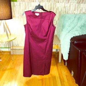 ⭐️Couture Louis Féraud burgundy Dress size 12us